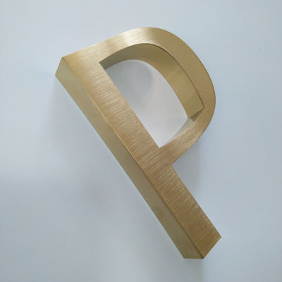 इंटीरियर ऑफिस डोर मेटल लेटर साइन पॉलिश ब्रश SS304 इलेक्ट्रो प्लेटिंग