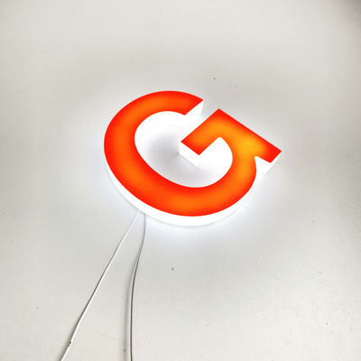 फ्रंट लिट 3डी लेटर साइन बोर्ड फुल बॉडी लाइटिंग