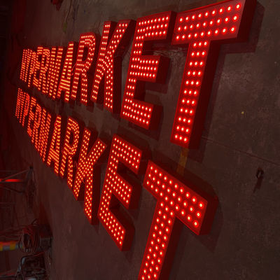 पंच होल लाइट अप एलईडी चैनल लेटर्स आउटडोर जाइंट वाटरप्रूफ IP67