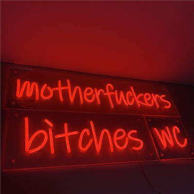 प्रबुद्ध स्टोर एलईडी नियॉन साइन लाइट लोगो 50000-80000 घंटे लाइफटाइम