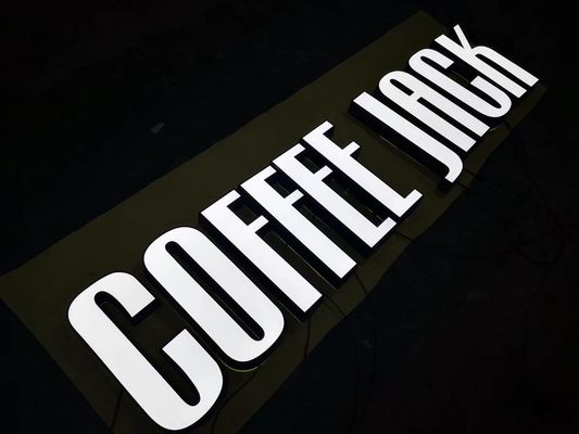 फैब्रिकेटेड मेटल चैनल लेटर साइन 3 डी एलईडी लाइट बॉक्स साइन: