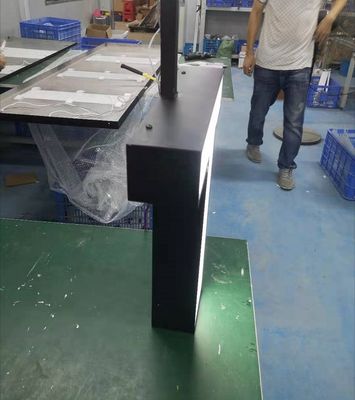 दीवार के लिए ऐक्रेलिक सीलिंग माउंट 3 डी मेटल लेटर साइन्स ब्लैक पेंट