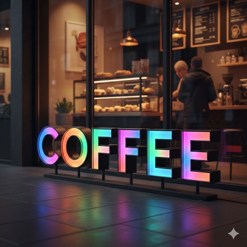 000 घंटे जीवनकाल एलईडी चैनल पत्र संकेत प्रकार चैनल पत्र संकेत खुदरा विज्ञापन और साइनेज समाधान के लिए एकदम सही